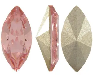 50 pieces of ballet Pink Swarovski Crystal Navette Fancy Stone 10x5mm