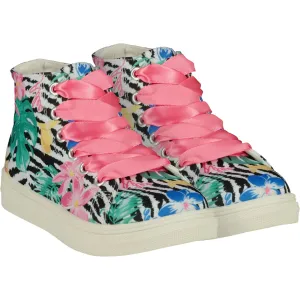A DEE - Tropical Dream Jazzy Zebra Printed High Top - Pink Candy