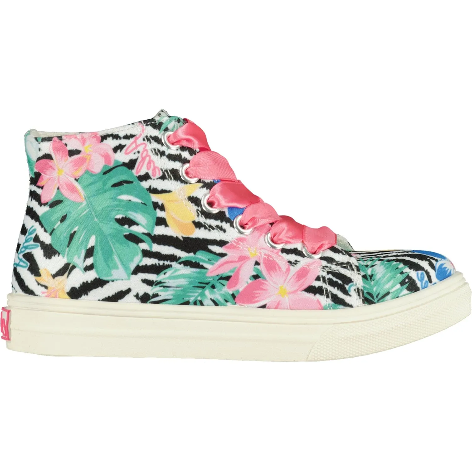 A DEE - Tropical Dream Jazzy Zebra Printed High Top - Pink Candy