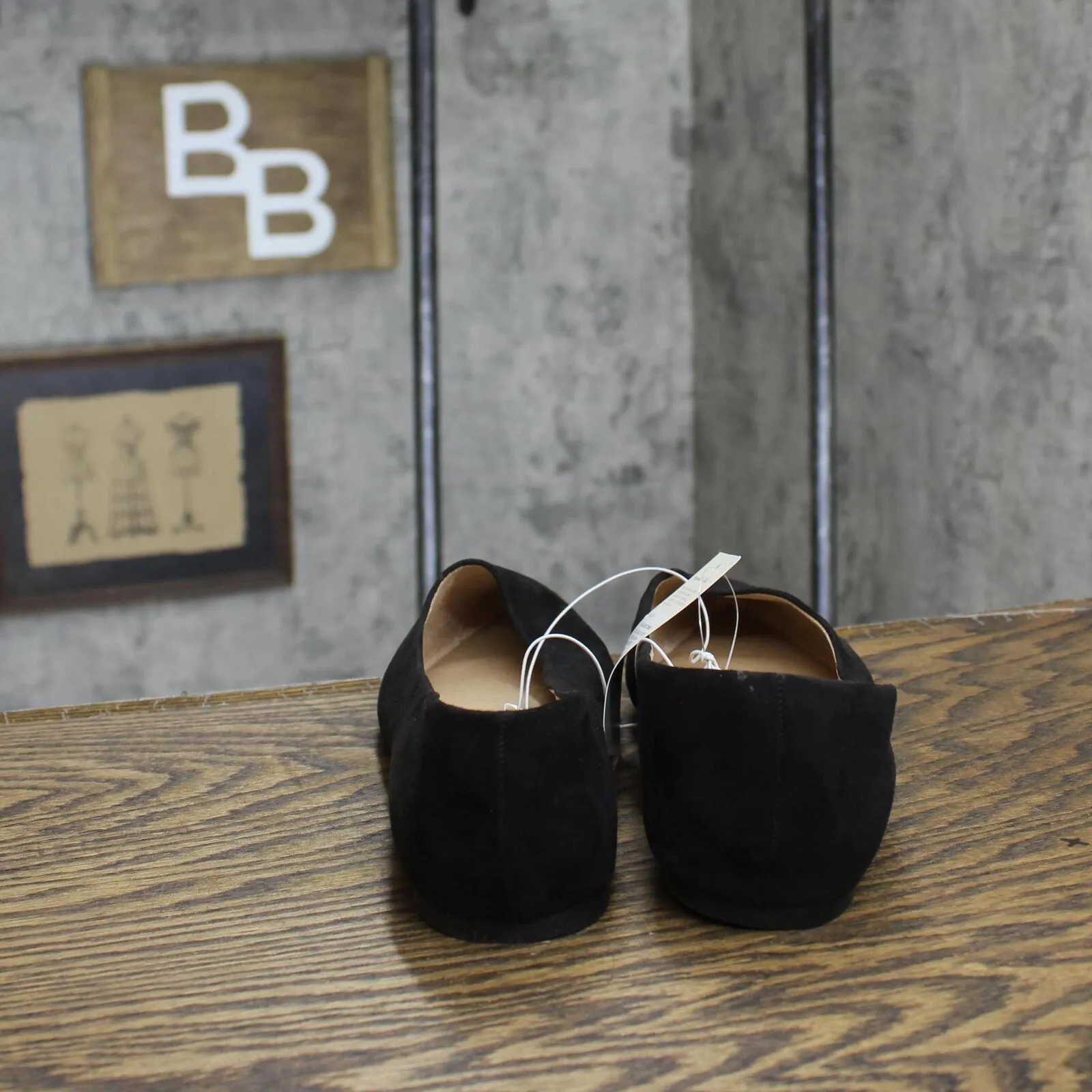 A New Day Corinna Wide Width Ballet Flats with Memory Foam Insole Black 9.5W