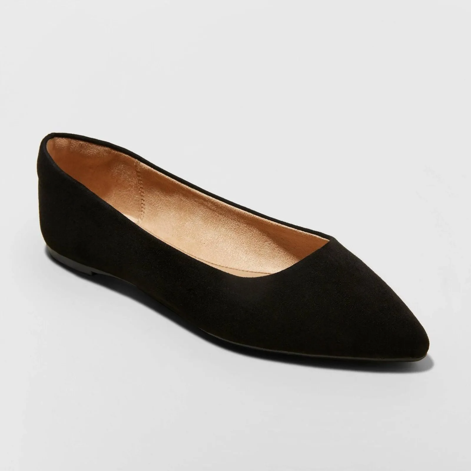 A New Day Corinna Wide Width Ballet Flats with Memory Foam Insole Black 9.5W