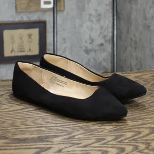 A New Day Women's Corinna Pointed Toe Ballet Flats Black 7