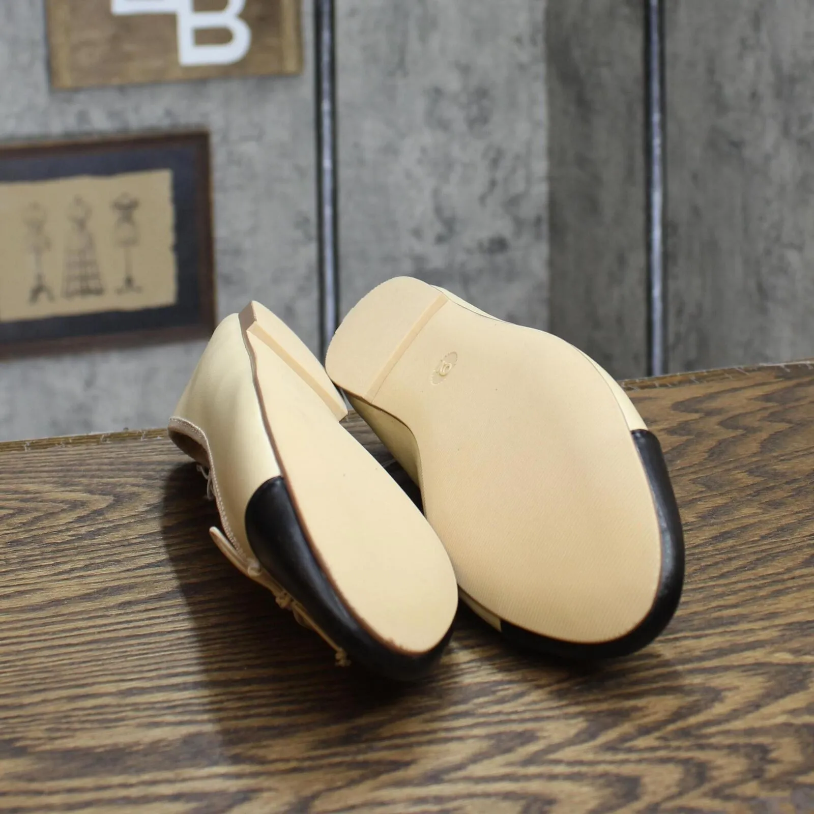 A New Day Women's Janie Ballet Flats with Memory Foam Insole Beige Brown 9M