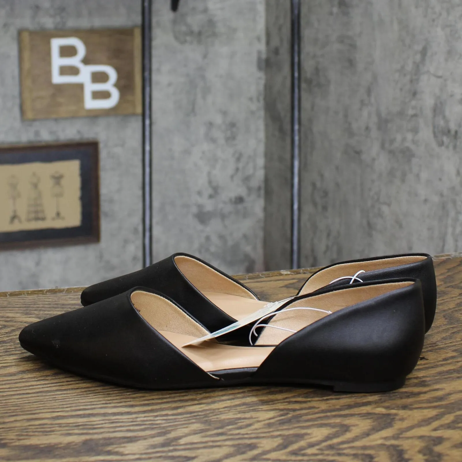 A New Day Women's Julie Ballet Flats with Memory Foam Insole 89470129 Black 9.5M