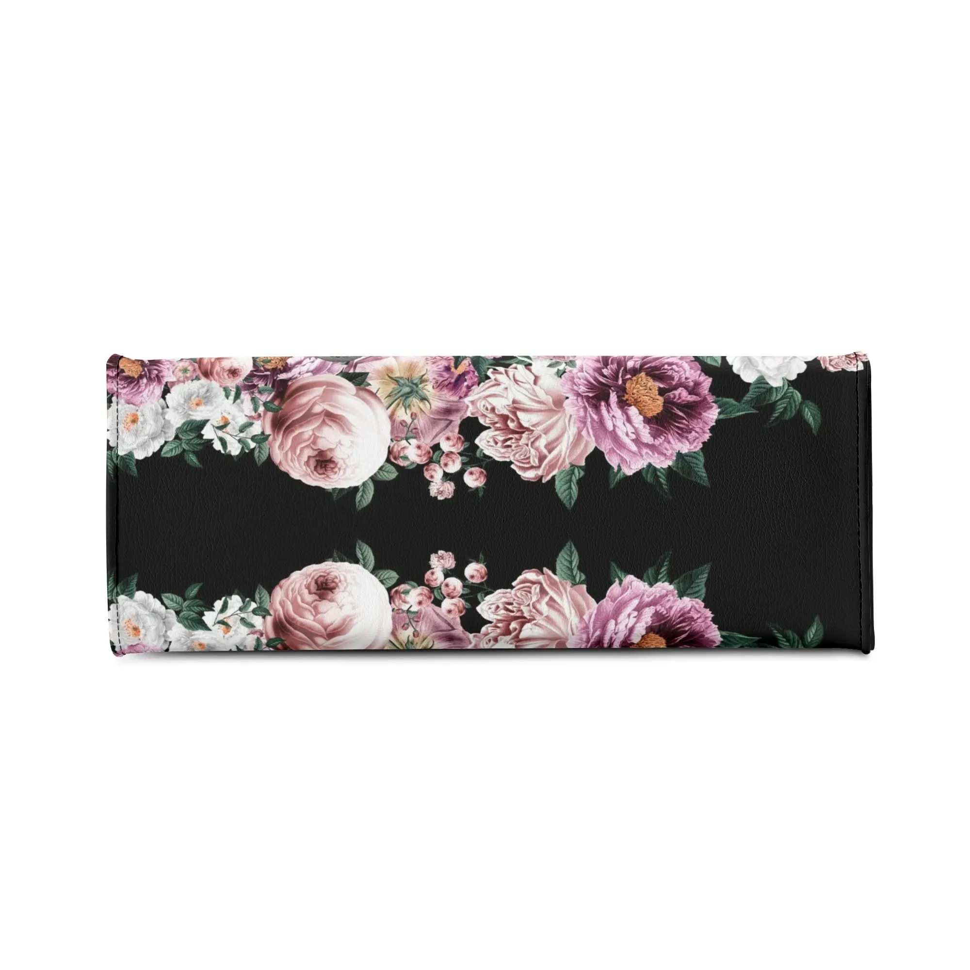 Alice in Wonderland Pink Roses Purse, Luxury Womens Vegan Leather Handbag