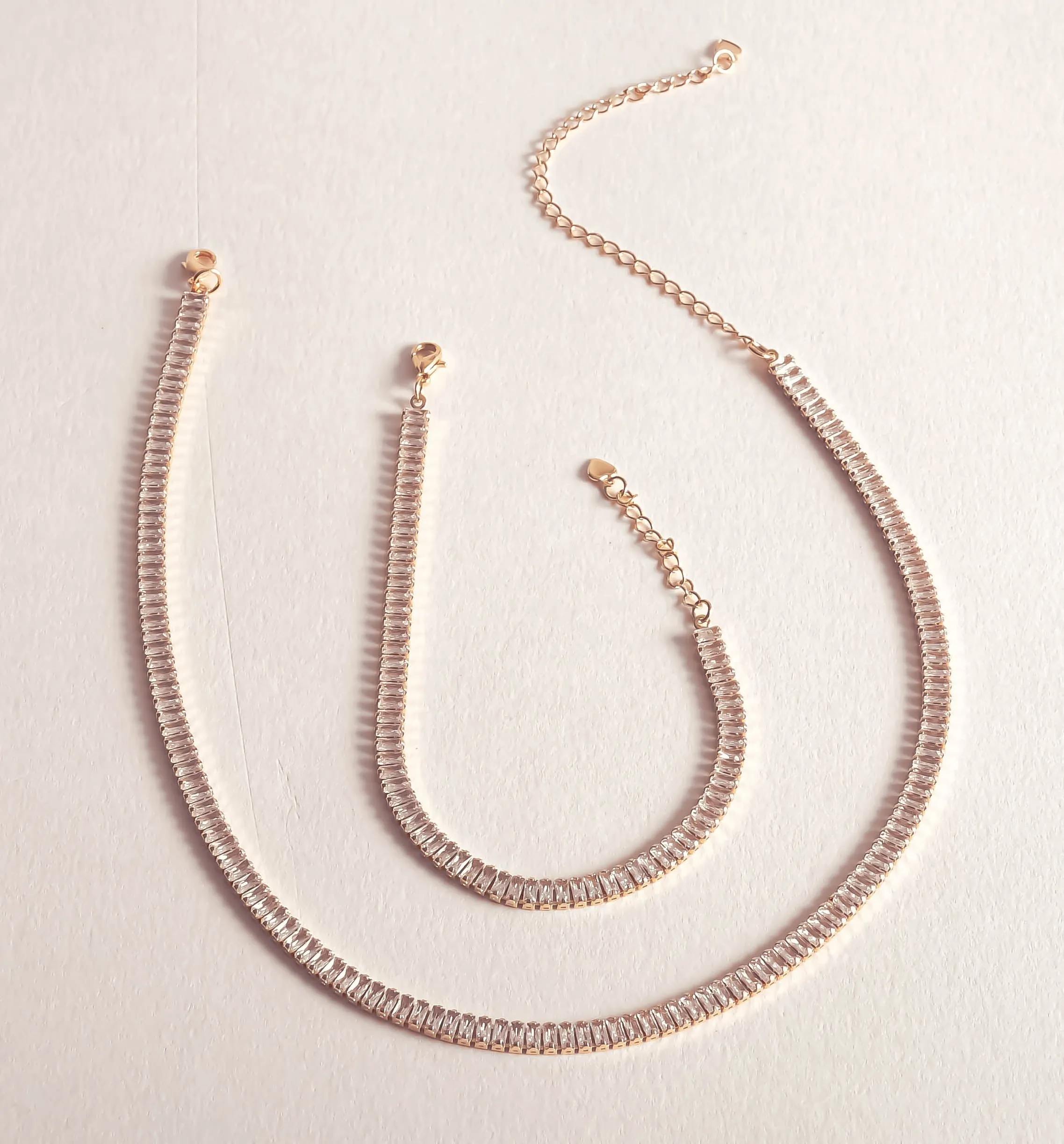 Baguette Tennis Necklace