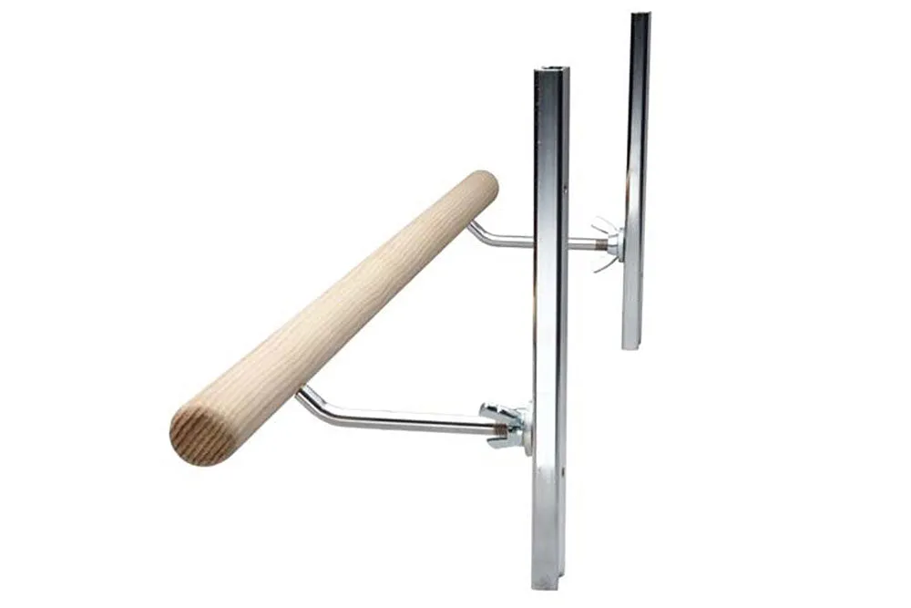Ballet Barre, Free Standing Frame, WITH Adjustable Single or Double-Solid Wood Barres