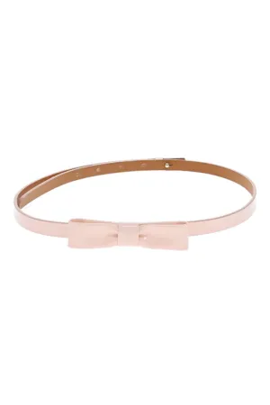 Ballet Pink Tuxedo Bow Belt