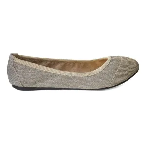 Barbican - Desert Gold Fold Up Ballet Flats (EU37 only)