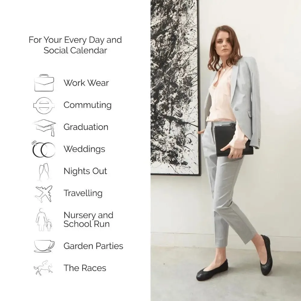 Barbican - Gold Fold Up Ballet Flats (EU36 & EU37)