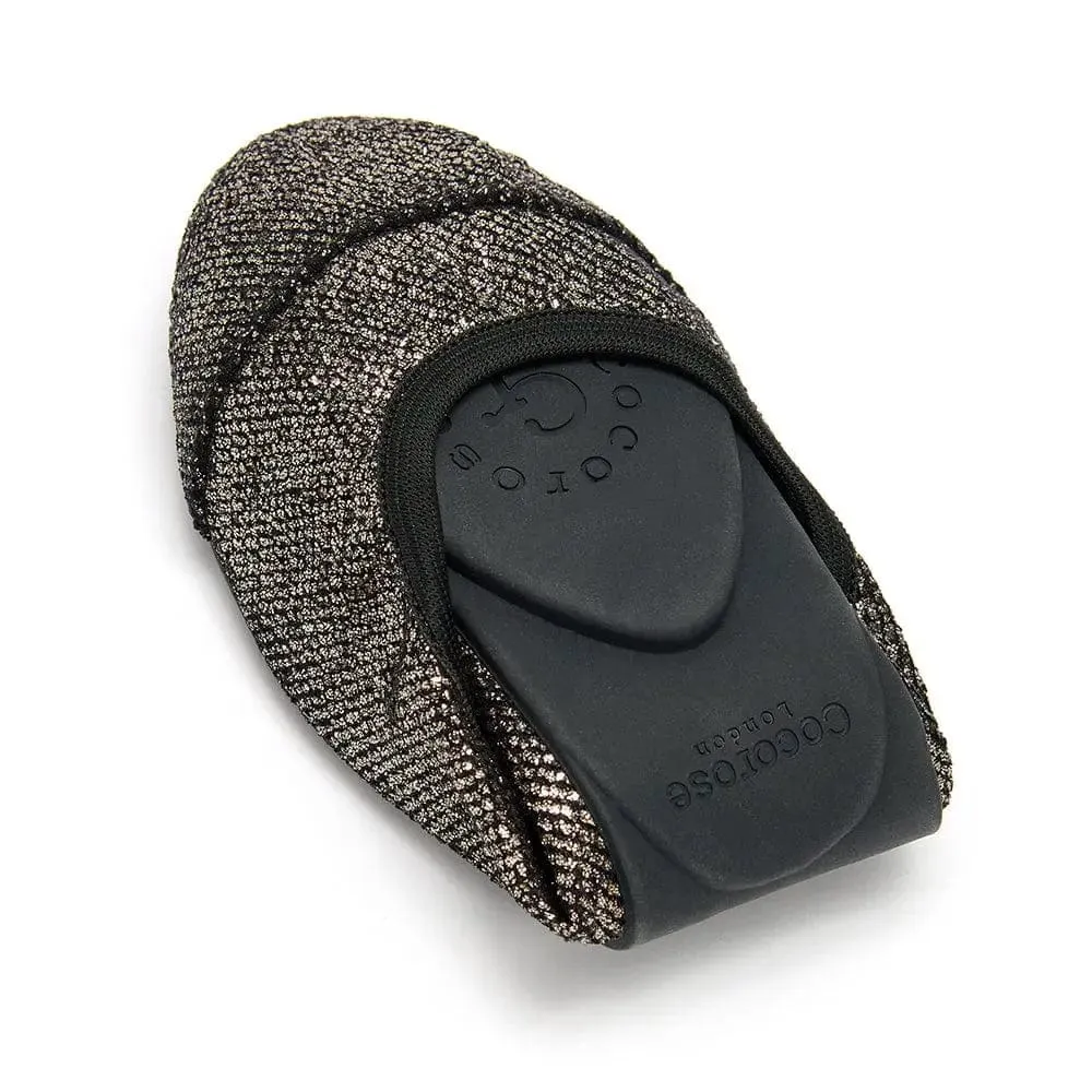 Barbican - Midnight Pewter Fold Up Flats (EU36 & 37 only)