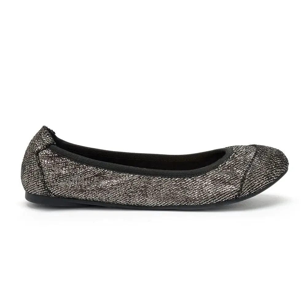 Barbican - Midnight Pewter Fold Up Flats (EU36 & 37 only)