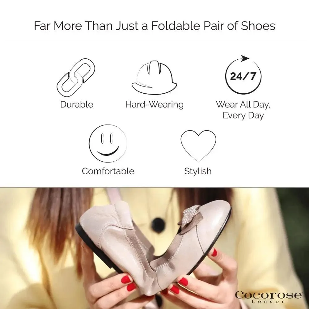 Barbican - Silver Ballet Flats