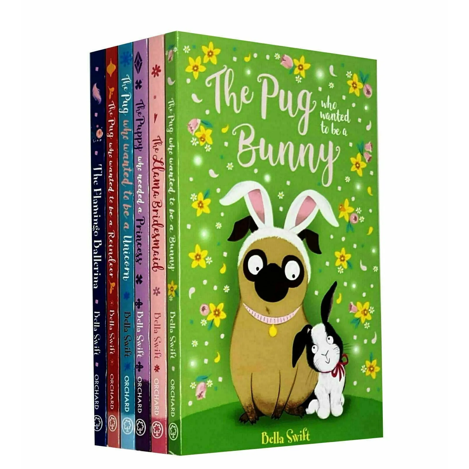 Bella Swift 6 Books Collection Set (The Pug, Flamingo, Llama, Puppy & More) NEW