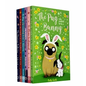 Bella Swift 6 Books Collection Set (The Pug, Flamingo, Llama, Puppy & More) NEW