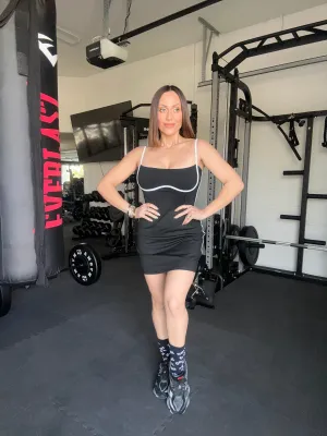 Black Tennis Workout Dress