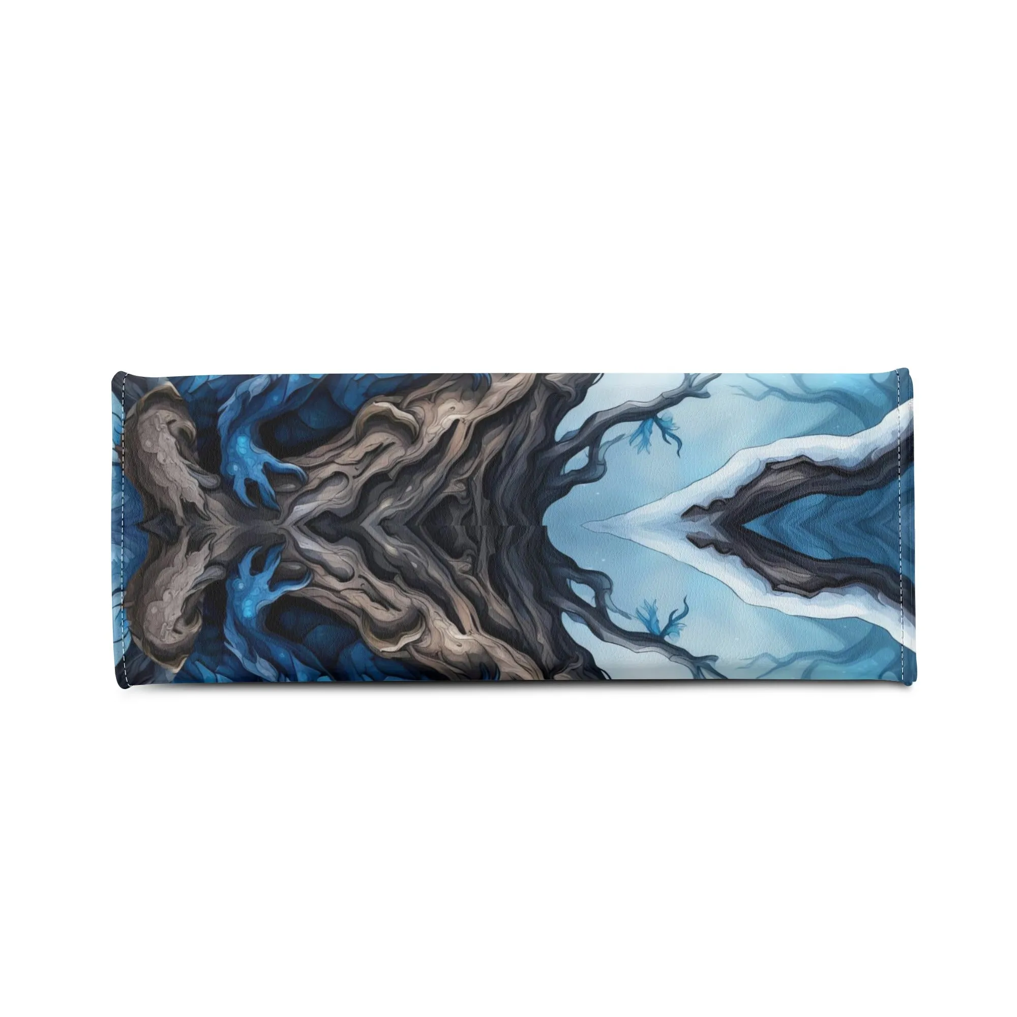 Blue Ice Dragon Luxury Womens Vegan Leather Handbag