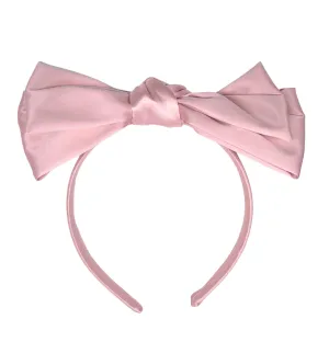 Blush Bow Satin Headband