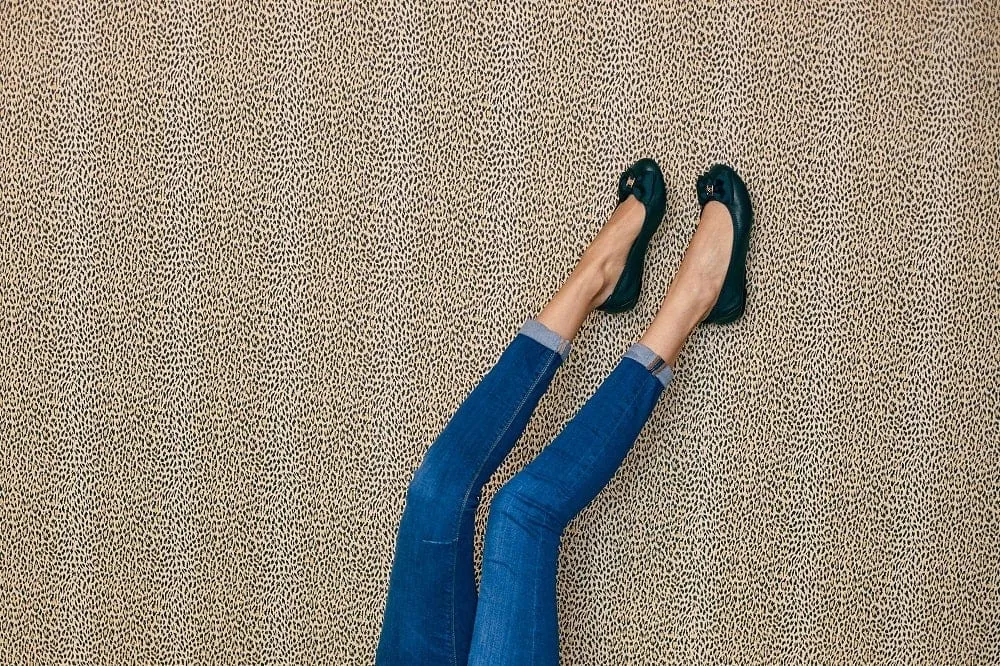 Buckingham - Black Leather Ballerina