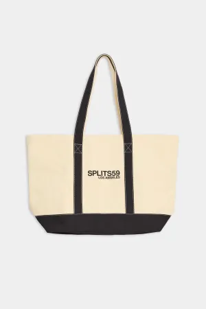 Canvas Tote Bag - Natural/Black