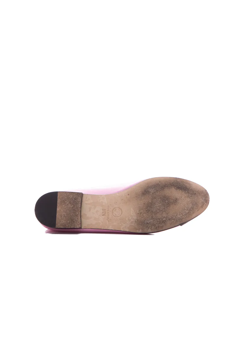 Cap Toe Bow Ballet Flats - Size 38.5