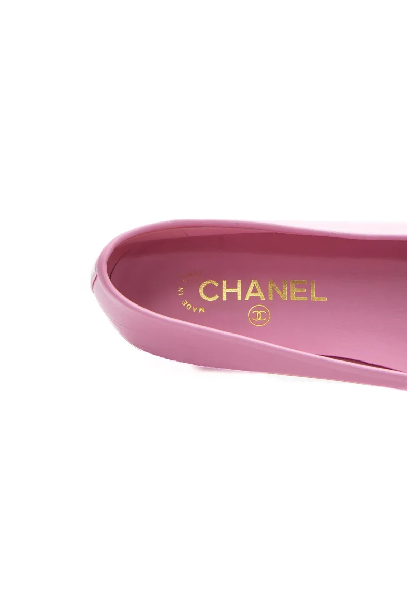 Cap Toe Bow Ballet Flats - Size 38.5
