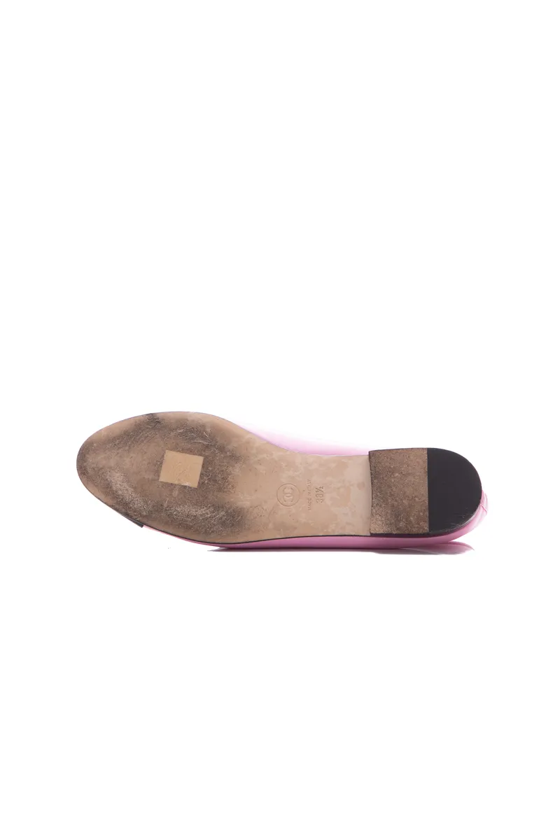 Cap Toe Bow Ballet Flats - Size 38.5