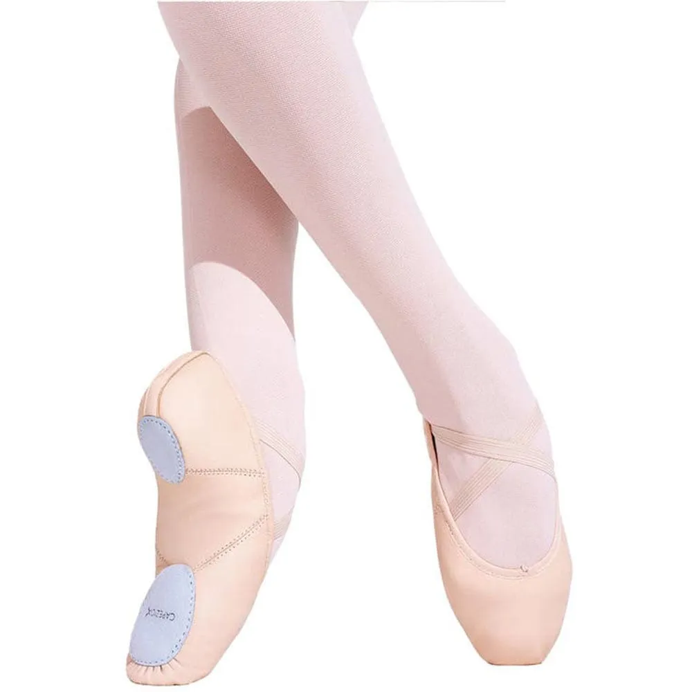 Capezio 2027 Juliet Split Sole Leather Ballet Shoe Pink - Adult