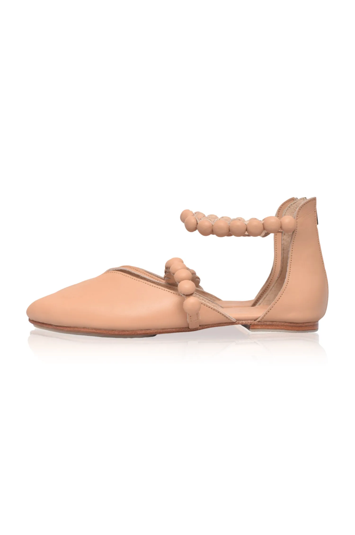 Carmella Pointy Toe Leather Flats
