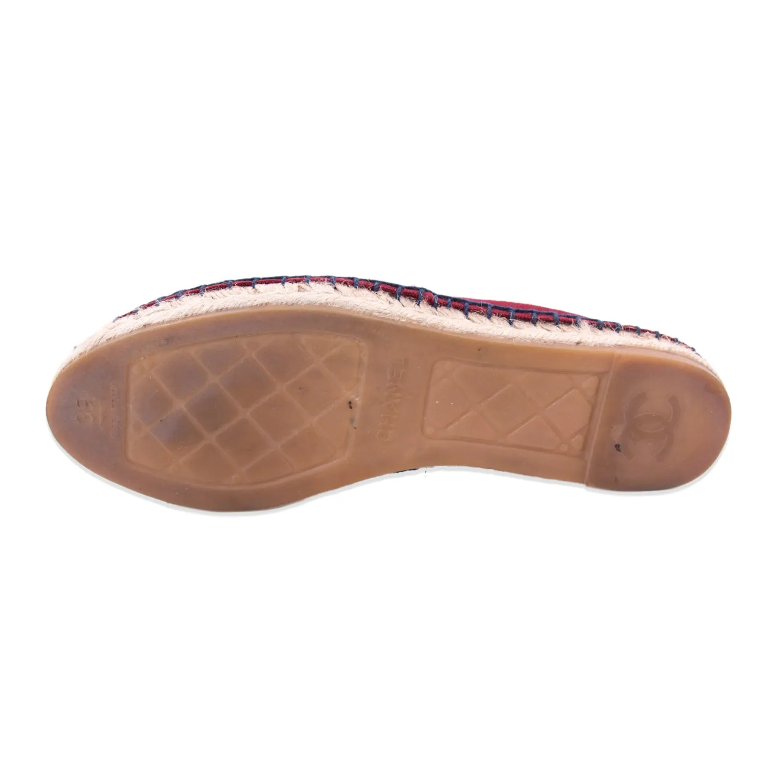 Chanel CC Canvas Espadrilles Flat