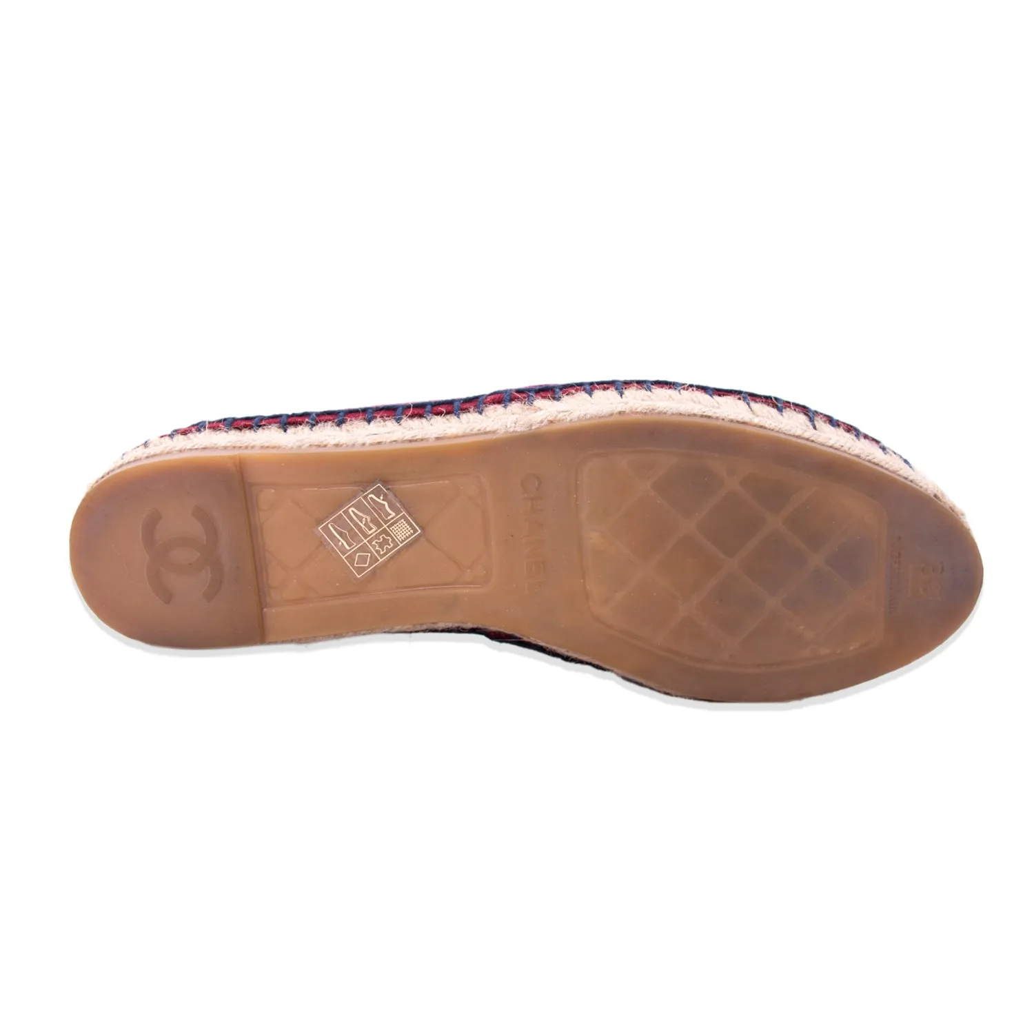 Chanel CC Canvas Espadrilles Flat