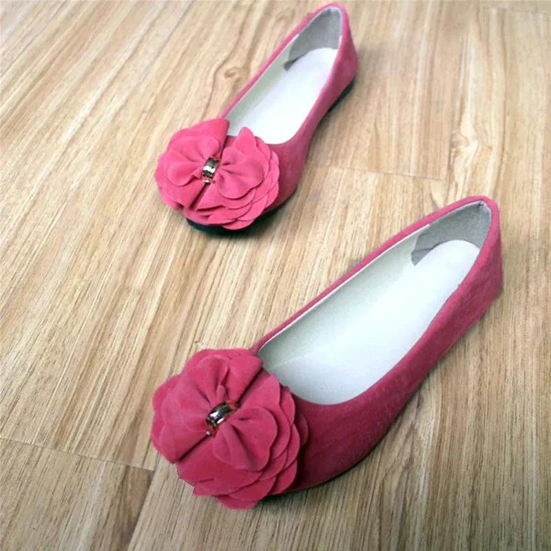 comemore Women Ballet Flats 2021 Spring Autumn Women Fashion Ballerina Flat Shoes Ladies Sweet Flower Footwear Sapatos Feminino