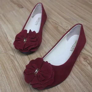 comemore Women Ballet Flats 2021 Spring Autumn Women Fashion Ballerina Flat Shoes Ladies Sweet Flower Footwear Sapatos Feminino