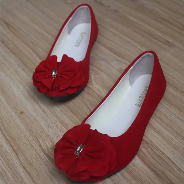 comemore Women Ballet Flats 2021 Spring Autumn Women Fashion Ballerina Flat Shoes Ladies Sweet Flower Footwear Sapatos Feminino