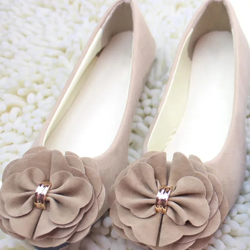 comemore Women Ballet Flats 2021 Spring Autumn Women Fashion Ballerina Flat Shoes Ladies Sweet Flower Footwear Sapatos Feminino