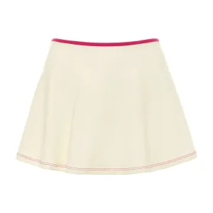 Cream Raspberry Binded Ballet Skirt