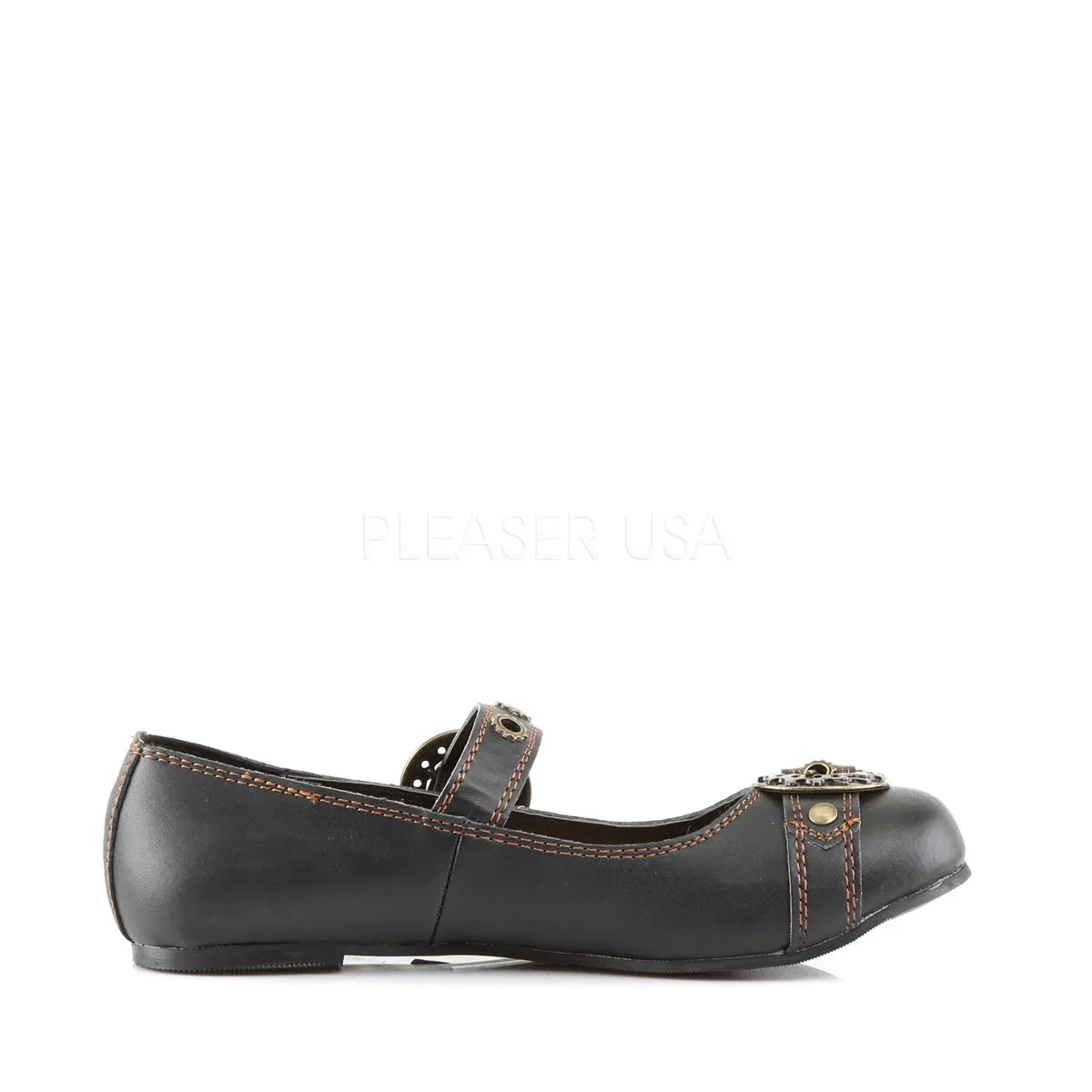 DAISY-09  Black Vegan Leather