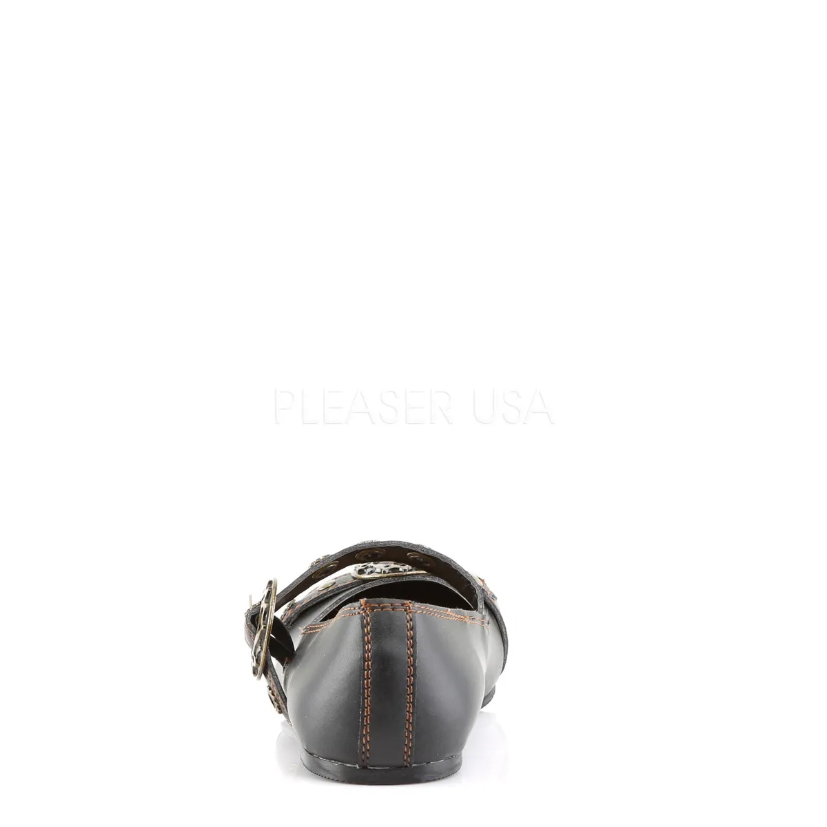 DAISY-09  Black Vegan Leather