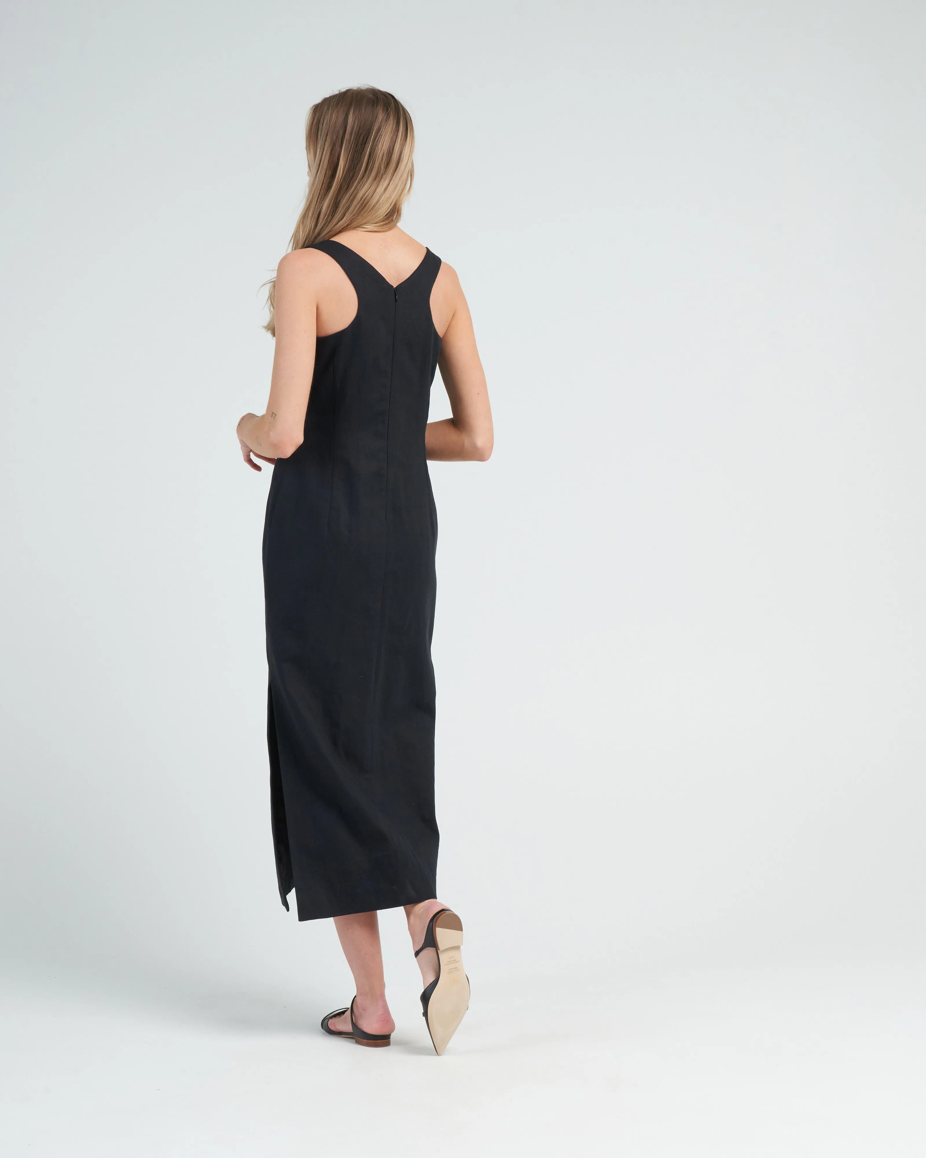 daxy long dress - black