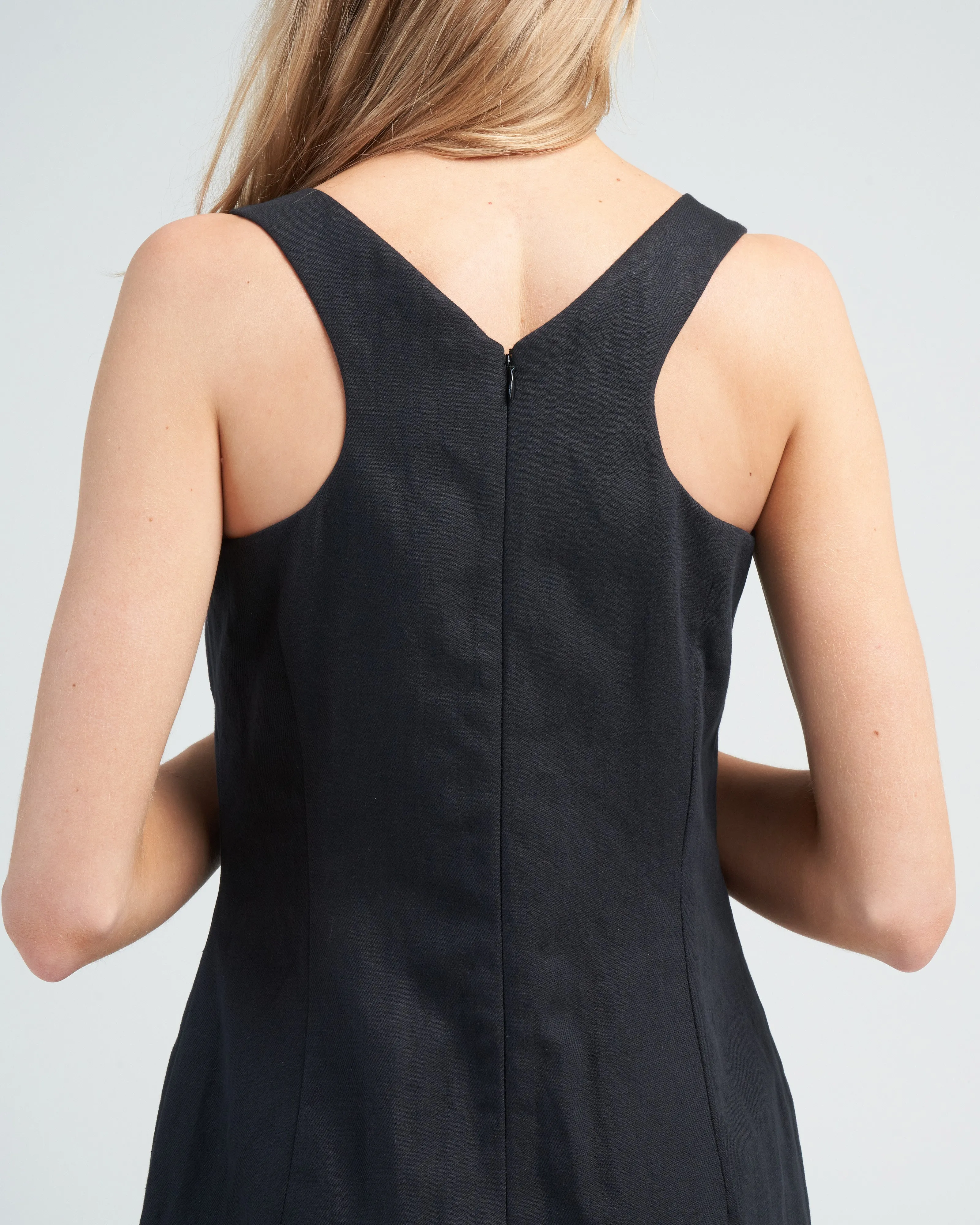 daxy long dress - black