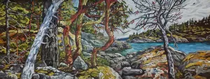 Day at the Cove, 2019 diptych
