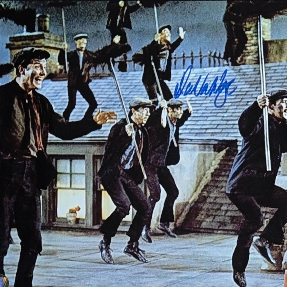 Dick Van Dyke Framed Autographed 'Mary Poppins' 11X14 Photo
