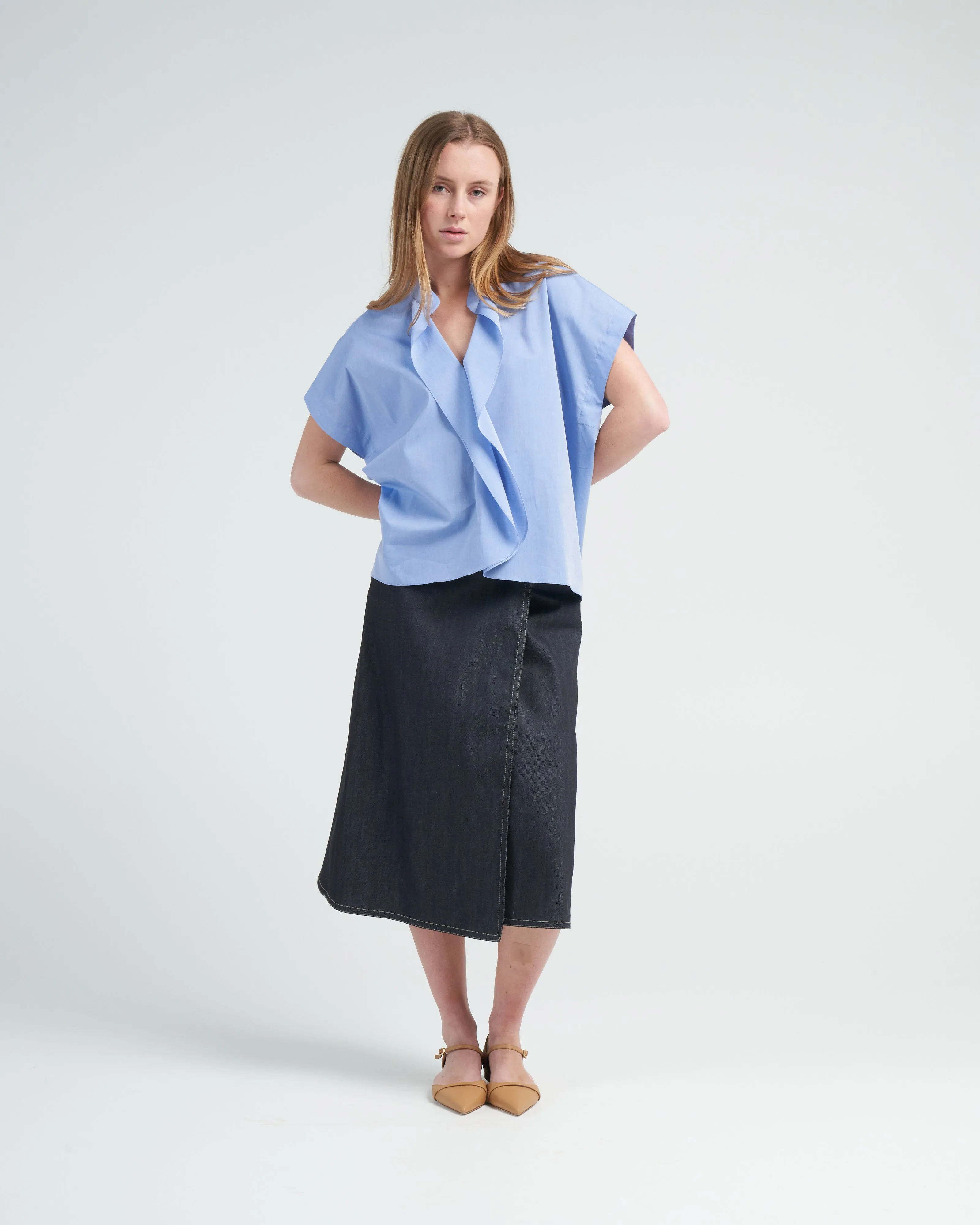 fin gaban shirt - blue