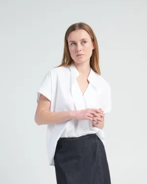 fin gaban shirt - white pepper