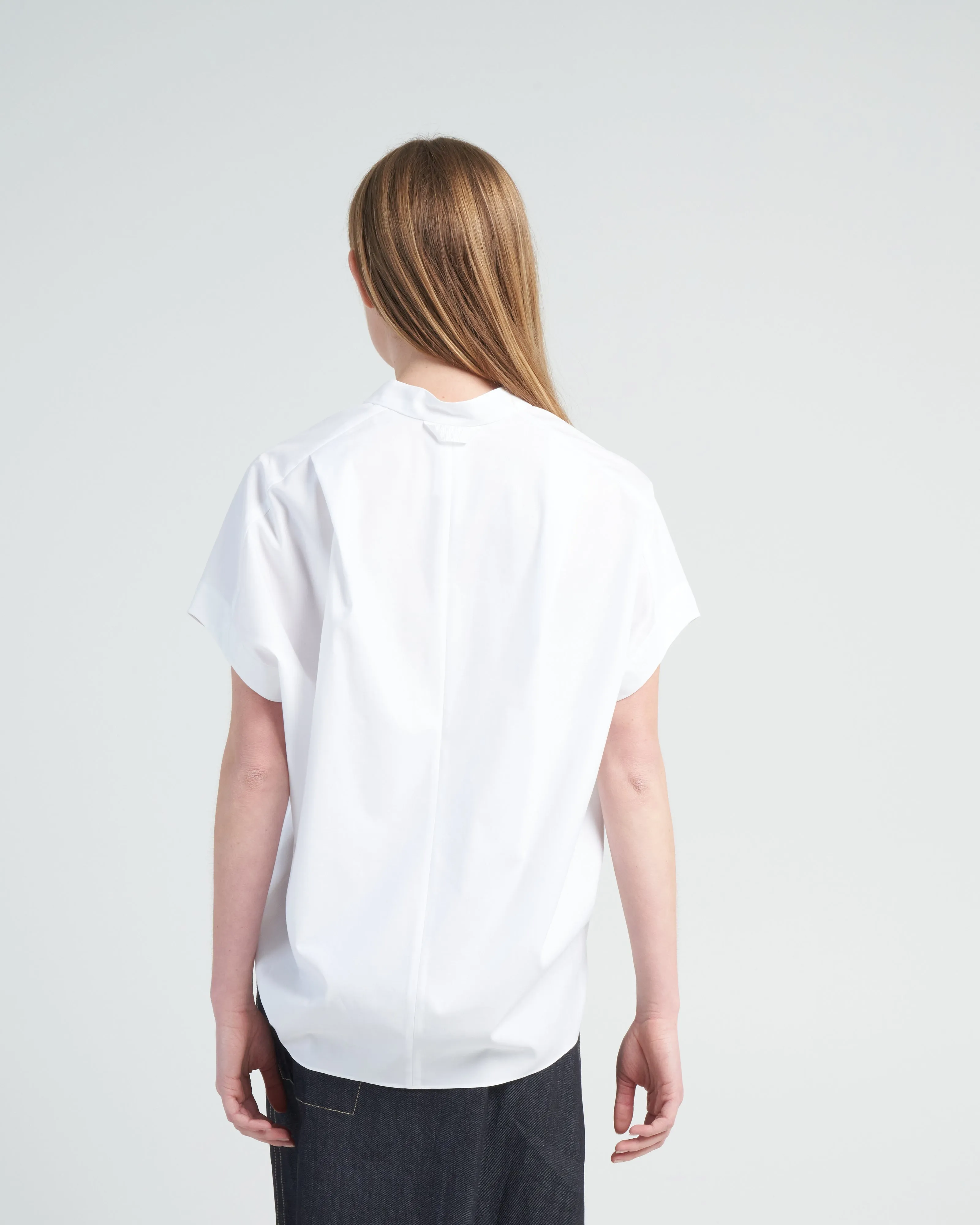 fin gaban shirt - white pepper