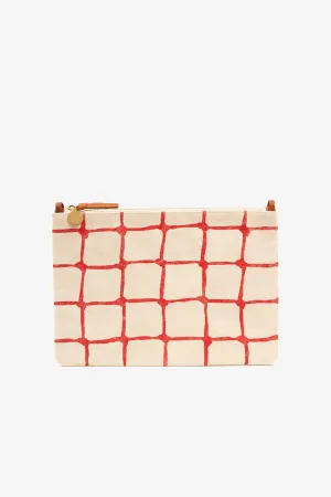 Flat Clutch w/ Tabs Poppy