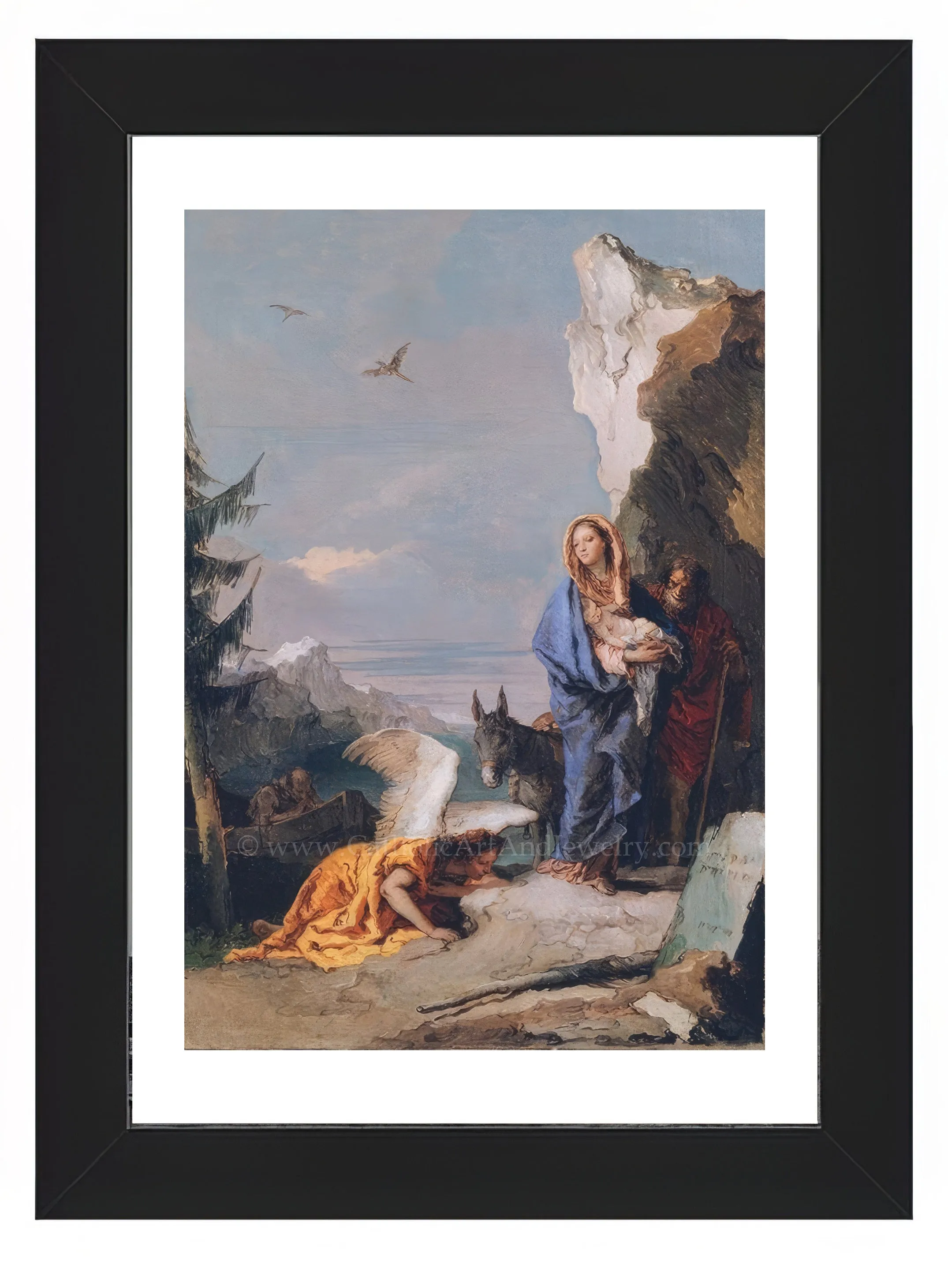 Flight into Egypt – Giovanni Battista – Catholic Art Print – Archival Quality