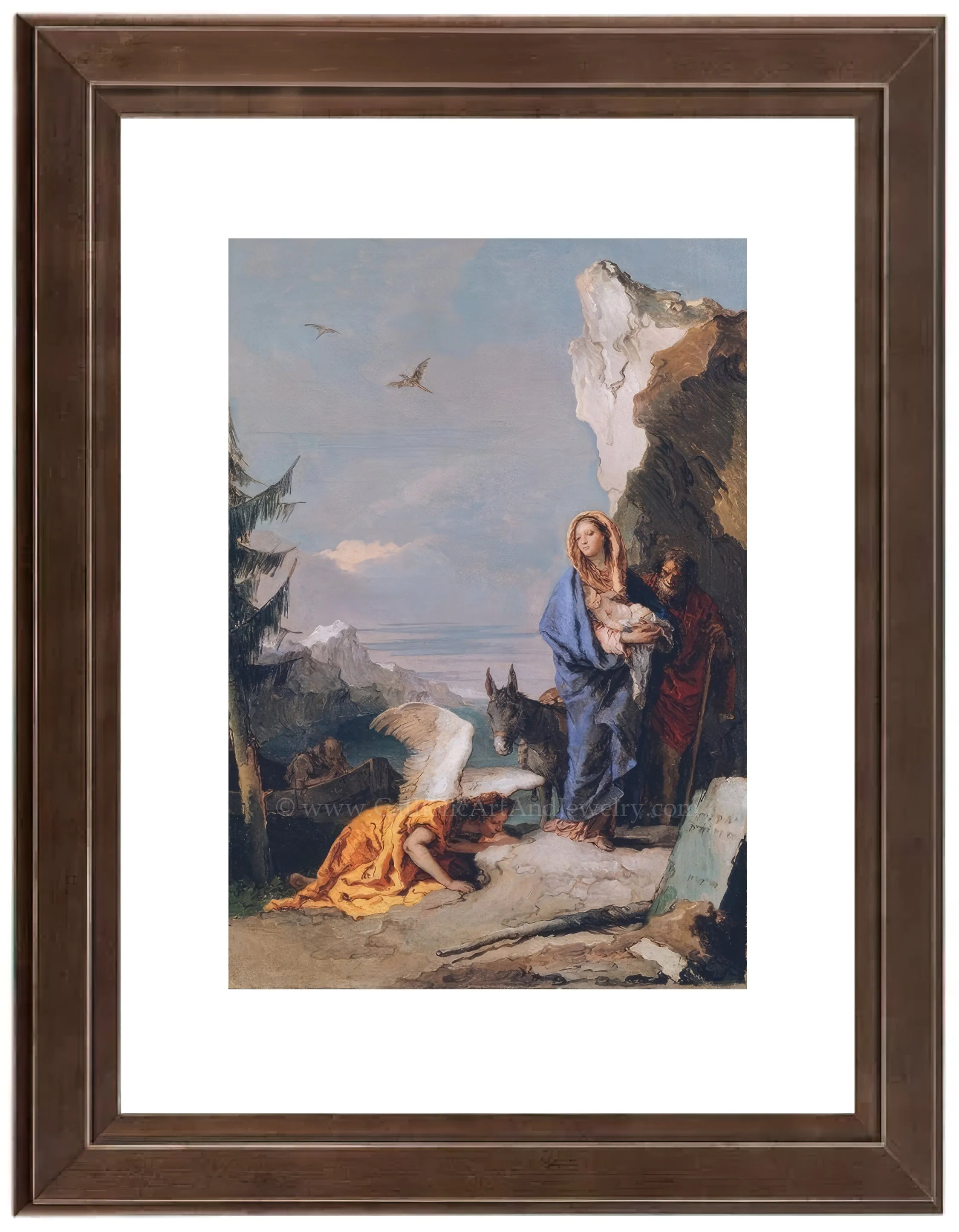 Flight into Egypt – Giovanni Battista – Catholic Art Print – Archival Quality
