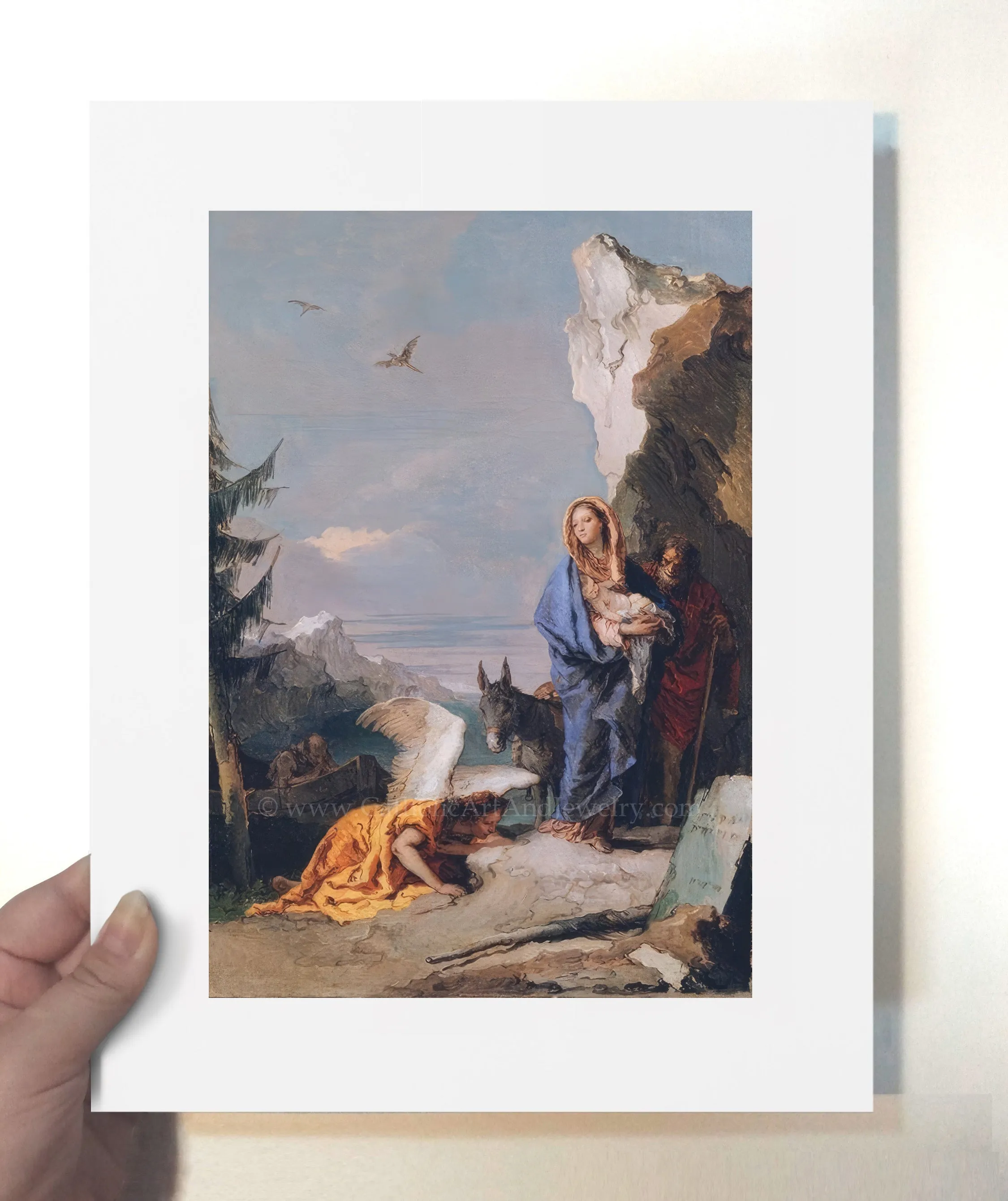 Flight into Egypt – Giovanni Battista – Catholic Art Print – Archival Quality