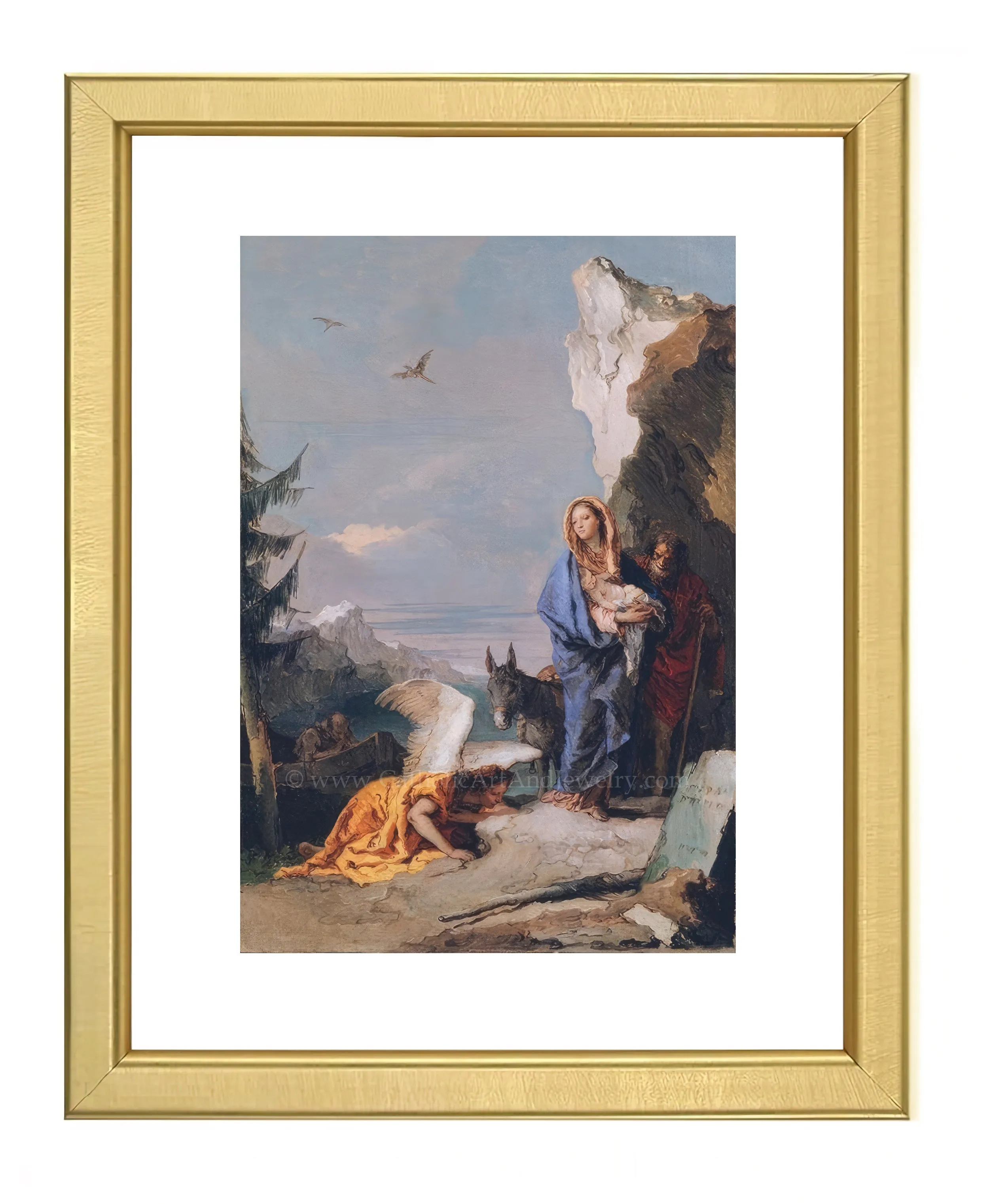 Flight into Egypt – Giovanni Battista – Catholic Art Print – Archival Quality